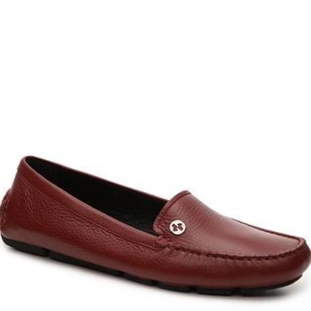 Gucci New Leather Moccasin Loafers Moc Toe Flats Shoes Women's 40 Italy